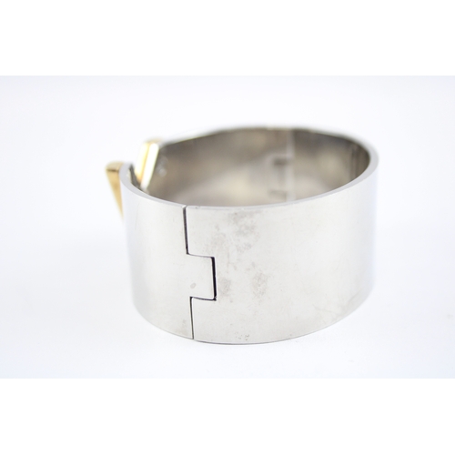 239 - Louis Vuitton Paris Silver Tone Bangle (82g)