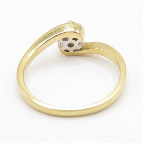 100 - 18ct Gold Diamond Solitaire Ring, 15 PTS, Hallmarked London (2.6g) Size K