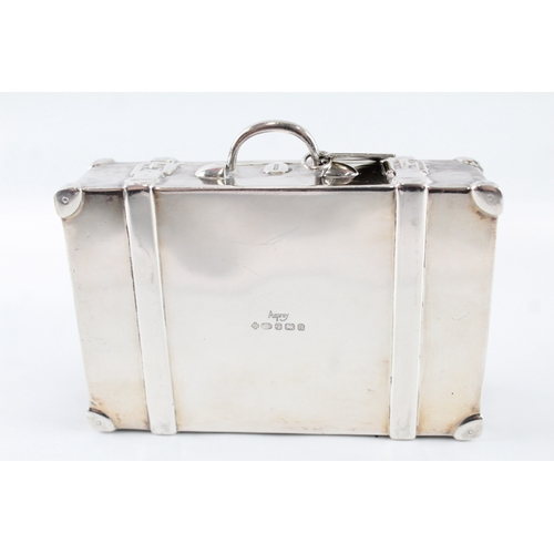 Asprey & Co. .925 Sterling Silver Novelty Suitcase Trinket Jewellery ...