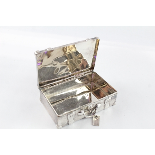 Asprey & Co. .925 Sterling Silver Novelty Suitcase Trinket Jewellery ...