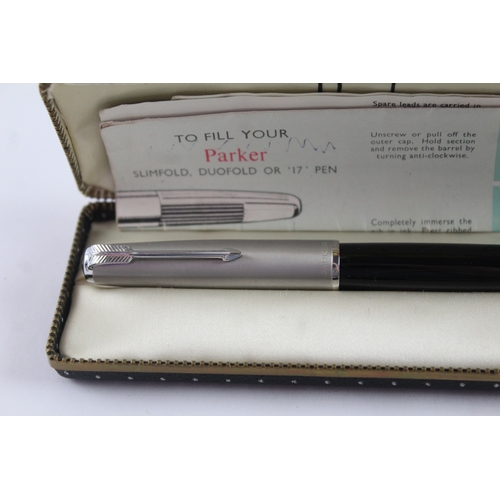 3 x Vintage Parker 51 Fountain Pens w/ 14ct Gold Nibs WRITING Inc Gold ...