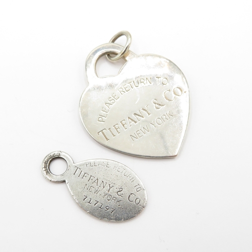 209 - Collection of Sterling Silver Tiffany & Co Accessories, inc. Heart, Tag x 5 (50g)