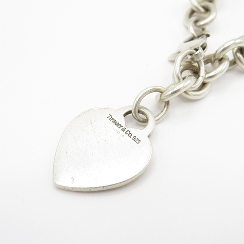 218 - Sterling Silver Tiffany & Co Bracelet, w/ Heart Tag (39g)