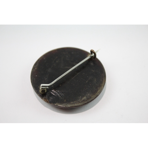 259 - Collection of Victorian Pique Tortoise Shell Brooches w/ Gold Inlay (12g)