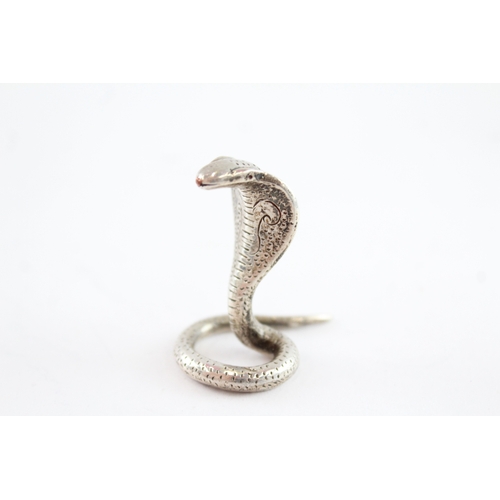 329 - Vintage .930 Silver Novelty Cobra Miniature 22g