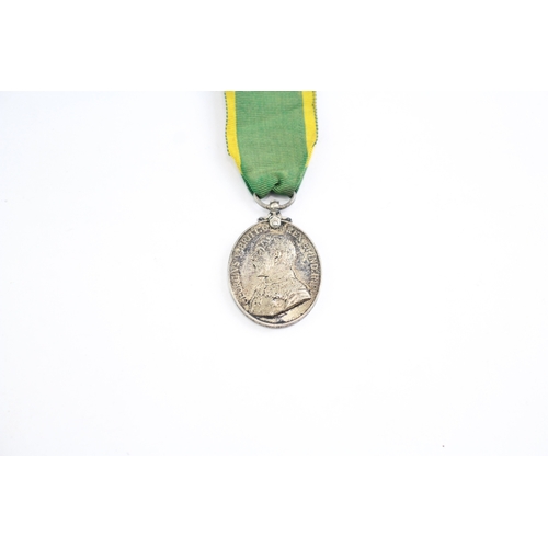 406 - GV Territorial Medal Named- 240102 Pte E. Warren 5/ Suffolk Regt