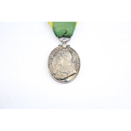 406 - GV Territorial Medal Named- 240102 Pte E. Warren 5/ Suffolk Regt