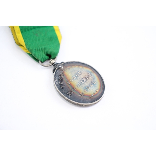 406 - GV Territorial Medal Named- 240102 Pte E. Warren 5/ Suffolk Regt