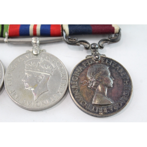 Mounted WW2 & ER II RAF LSGC Medal Group Named- 532370 Sgt A. Rennie RAF