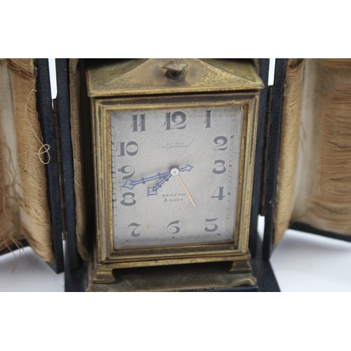 Zenith A.T. Reid St Andrews Alarm Clock Hand Wind Spares/Repairs