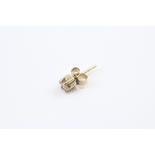 38 - 9ct gold diamond studs (1g)