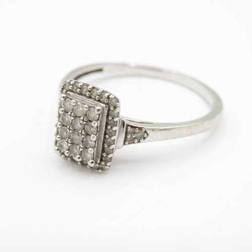 10 - 9ct White Gold Moissanite (2.8g) Size T 1/2
