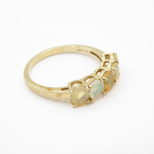 57 - 9ct Gold Opal Five Stone Ring (2.6g) Size S