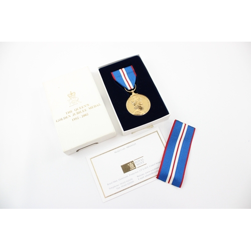 Boxed ER II 2002 Queens Jubilee Medal w/ COA