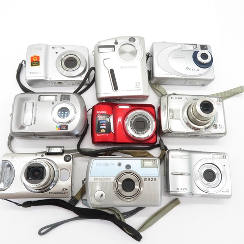 Job Lot of Digital Cameras inc. Minolta, Kodak, Olympus - Untested