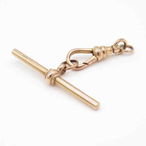 14 - 9ct gold t bar and dog clasp (4.41g)