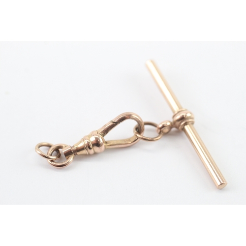 14 - 9ct gold t bar and dog clasp (4.41g)