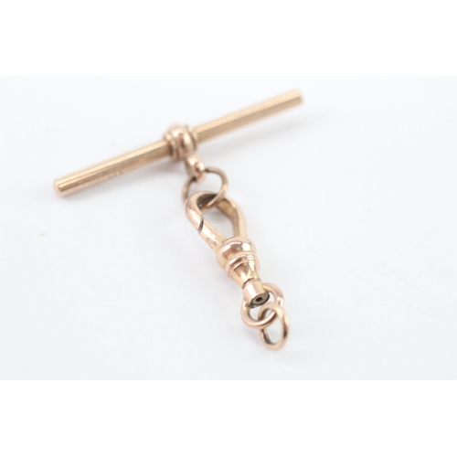 14 - 9ct gold t bar and dog clasp (4.41g)
