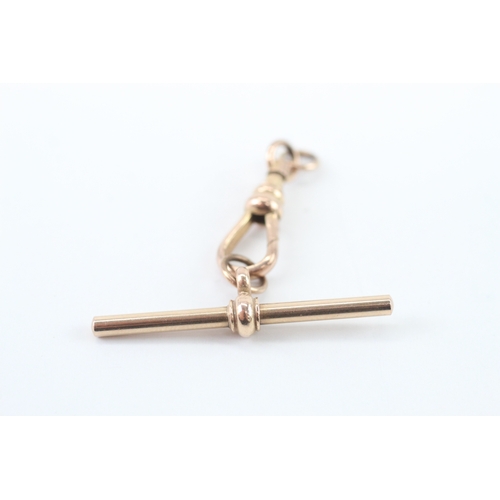 14 - 9ct gold t bar and dog clasp (4.41g)