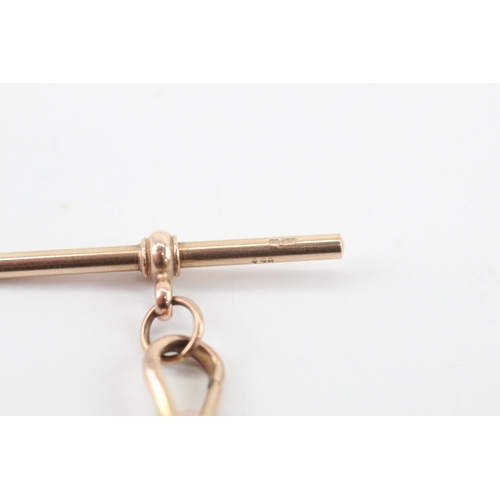 14 - 9ct gold t bar and dog clasp (4.41g)