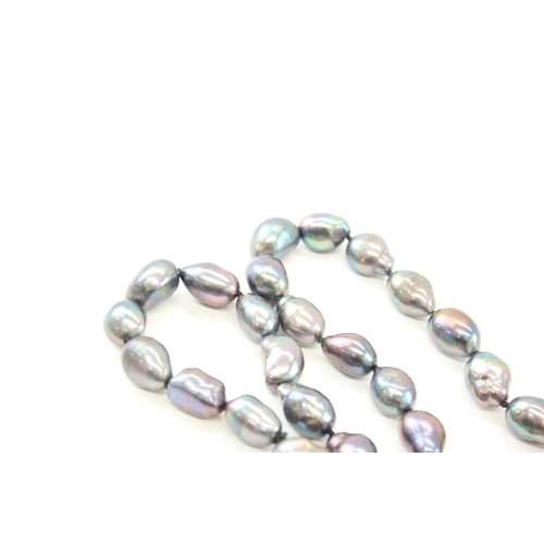 8 - 14ct gold clasp cultured pearl necklace (164.8g)