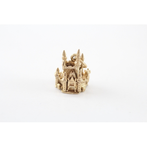23 - 9ct gold mouse in castle charm (2.5g)