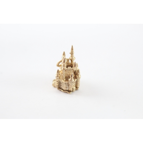 23 - 9ct gold mouse in castle charm (2.5g)
