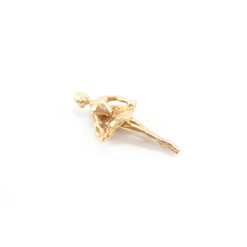 57 - 9ct gold ballerina charm, as found missing jump ring (2.3g)
