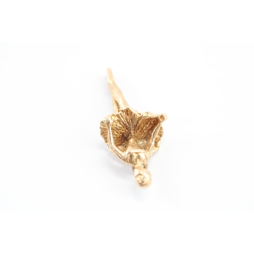 57 - 9ct gold ballerina charm, as found missing jump ring (2.3g)