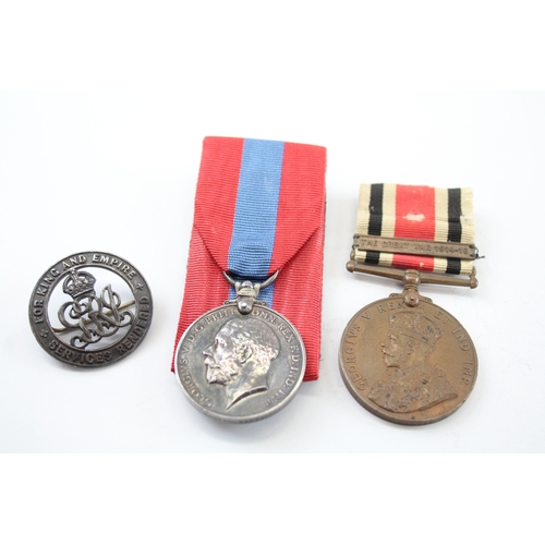 GV Imperial Service Medal To Edward Parry Special Constabulary to William Ross