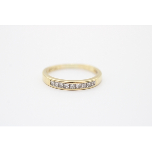 26 - 18ct gold diamond set eternity ring (1.8g) Size K