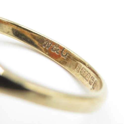 6 - 9ct gold cameo ring (3.2g) Size L