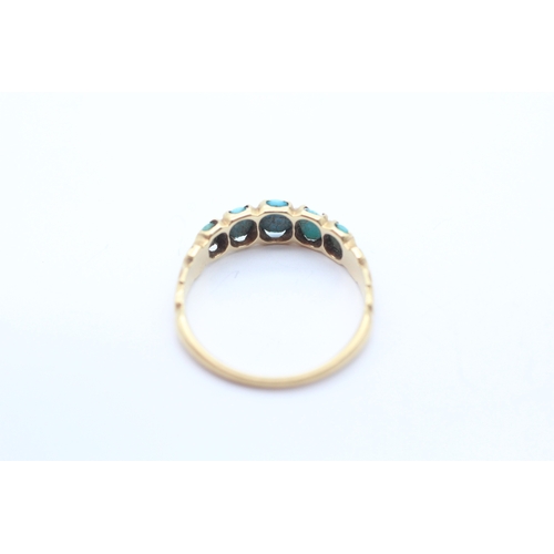 18ct Gold Ring with Turquoise (2.1g) Size N