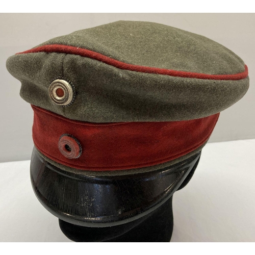 120 - A WWI style Prussian Wurttemburg field cap.