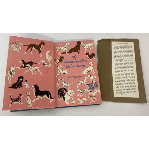 183 - A first edition (1956) of The 101 Dalmatians by Dodie Smith. Dust jacket has been cut and glued into... 