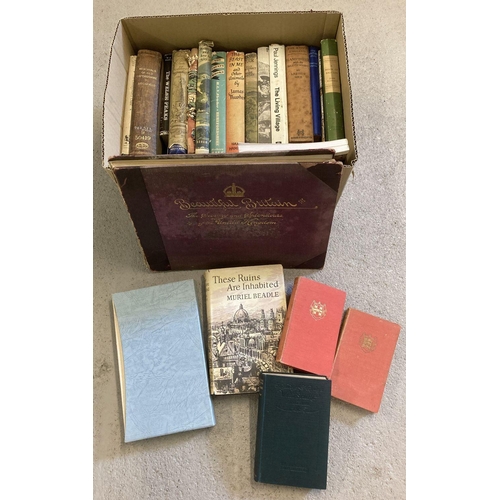 248 - A box of vintage books relating to country life and places around Britain.