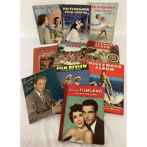 250 - 10 vintage film and movie related books and annuals. To Include 