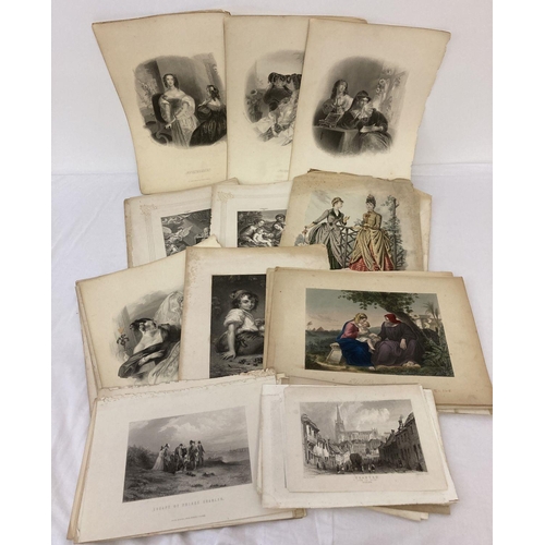 273 - A quantity of Victorian engraved prints.