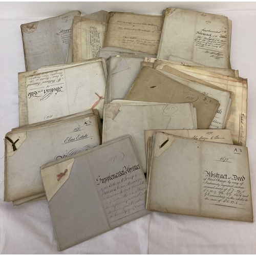 275 - A quantity of approx. 30 Victorian title deeds.