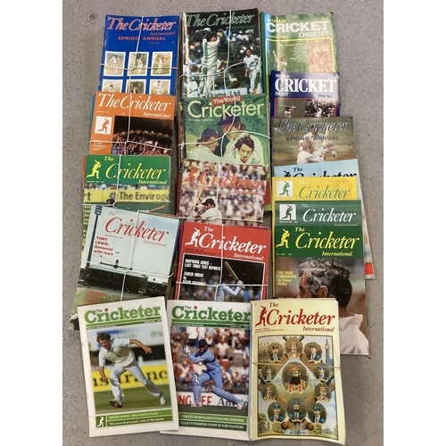 331 - A quantity of 84 assorted vintage cricket magazines dating from 1977 to 1987. Mostly 