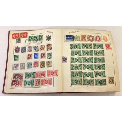 176 - A vintage The Strand stamp album containing a British and world Victorian and vintage stamps.  To in... 