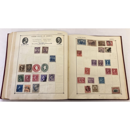 176 - A vintage The Strand stamp album containing a British and world Victorian and vintage stamps.  To in... 