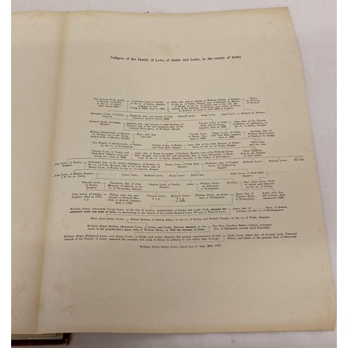 258 - 'Some Account of the Family of Lowe' leather bound edition, Dresden 1896.  Burgundy leather has some... 