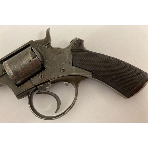 114 - An antique Tranter .320 British long revolver marked J Blanch & Son, Grace Church St, London. Marks ... 