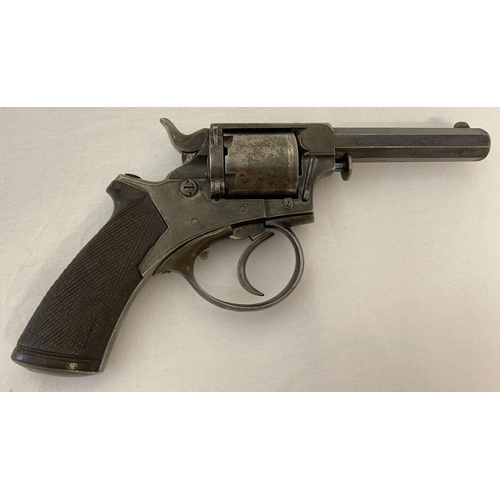 114 - An antique Tranter .320 British long revolver marked J Blanch & Son, Grace Church St, London. Marks ... 