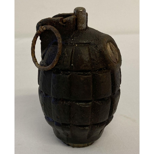 124 - WWII semi relic No 36 Mills grenade - Inert and has been chemically cleaned inside.