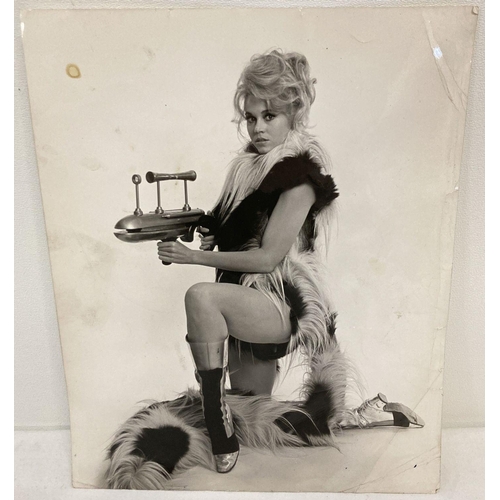 122 - An original 1968 black and white photograph of Jane Fonda as Barbarella. Date stamped to reverse. Ph... 