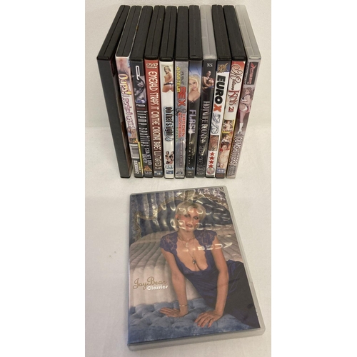 129 - 12 assorted adult erotic DVD's.