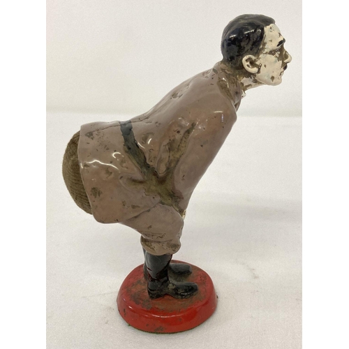 1159 - A novelty painted cast metal pin cushion in the form of Adolf Hitler.  Approx. 11.5cm tall.