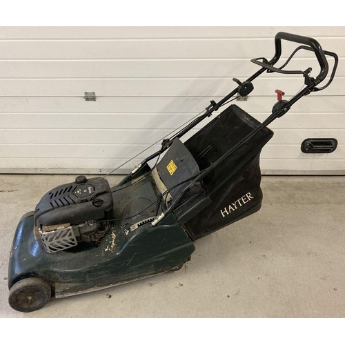 1348 - A Hayter Harriet 56 self propelled large cut lawnmower with grass collection basket. Not tried and t... 